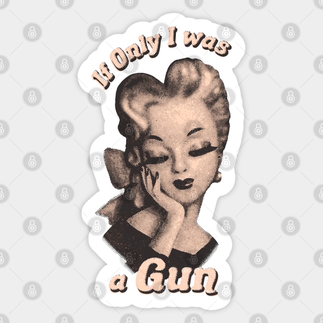 Pro-Choice Sarcastic Pinup Sticker by Marianne Martin